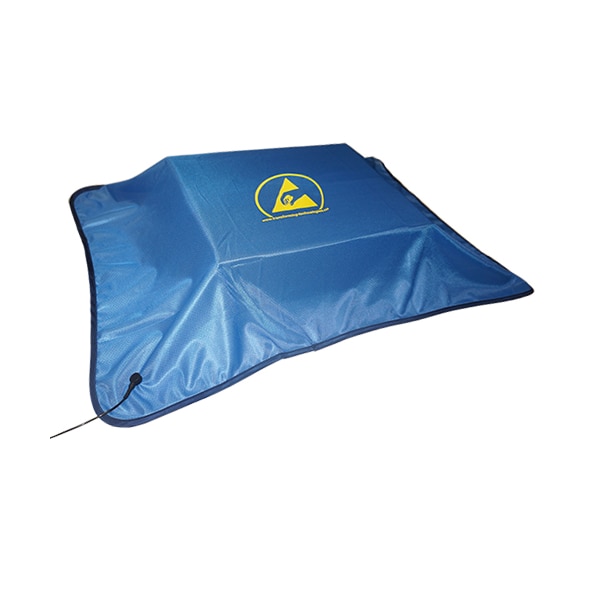 ESD Safe Workstation Cover, Blue, ESD Logo, 36" x 72"